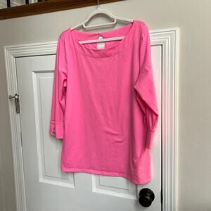 Lilly pultizer pink shirt women’s XL